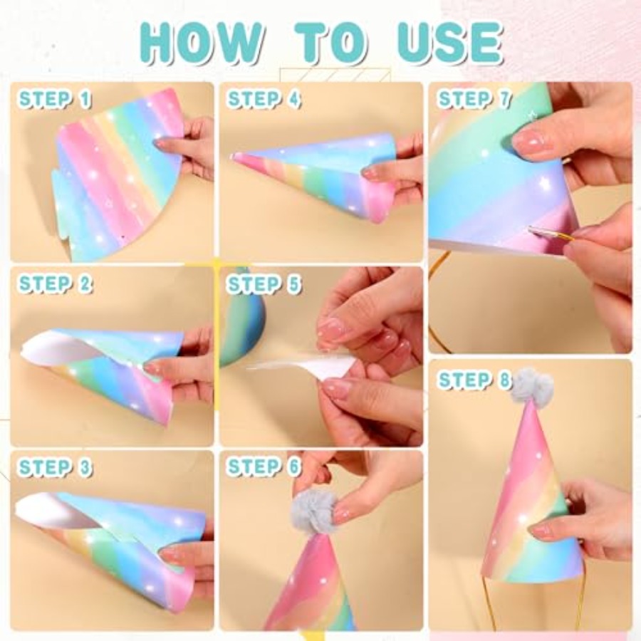 10 PCS Birthday Party Hats for - Party Hat Cone review and price