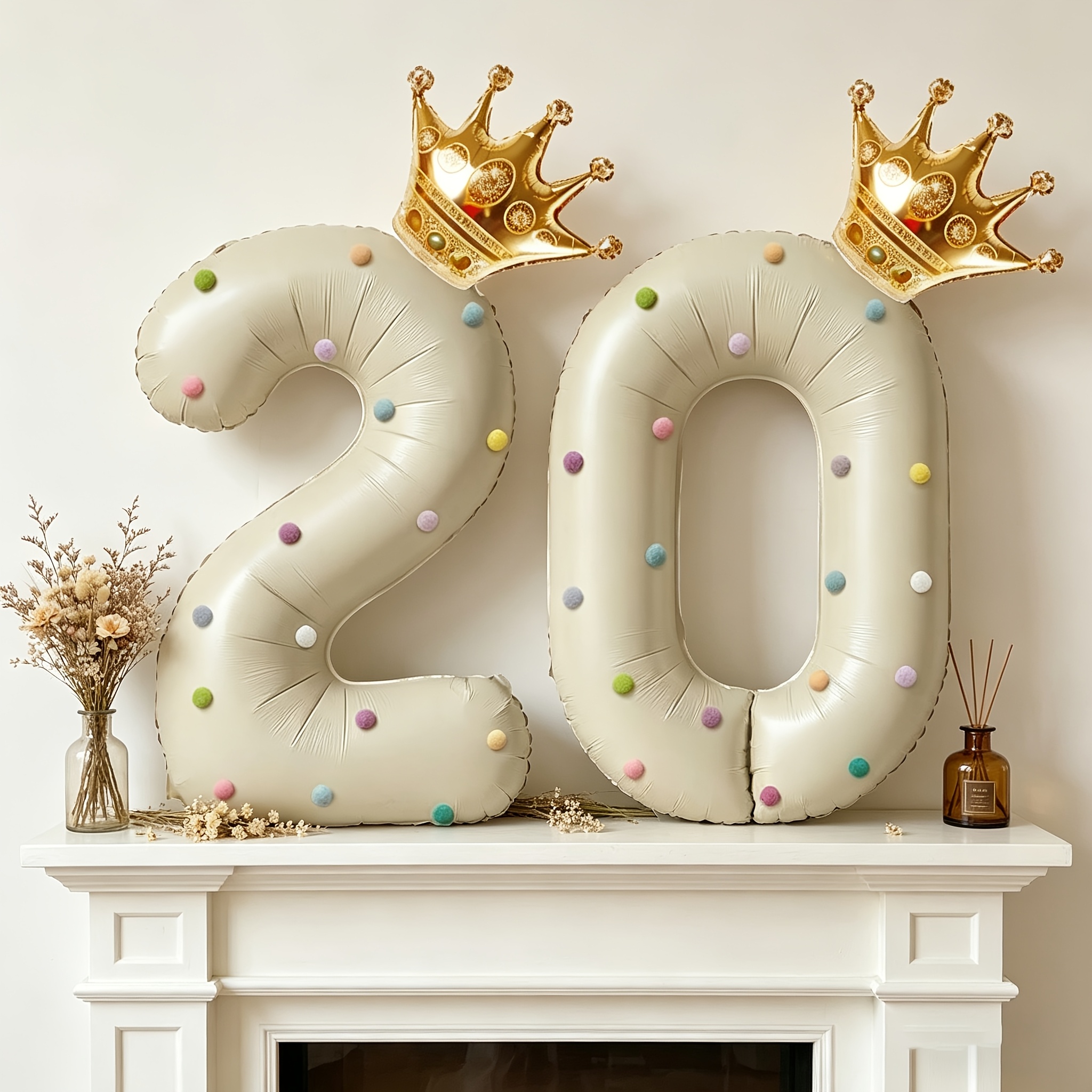 Large 40inch Cream-Colored Num - Party Event Supply Store review and price