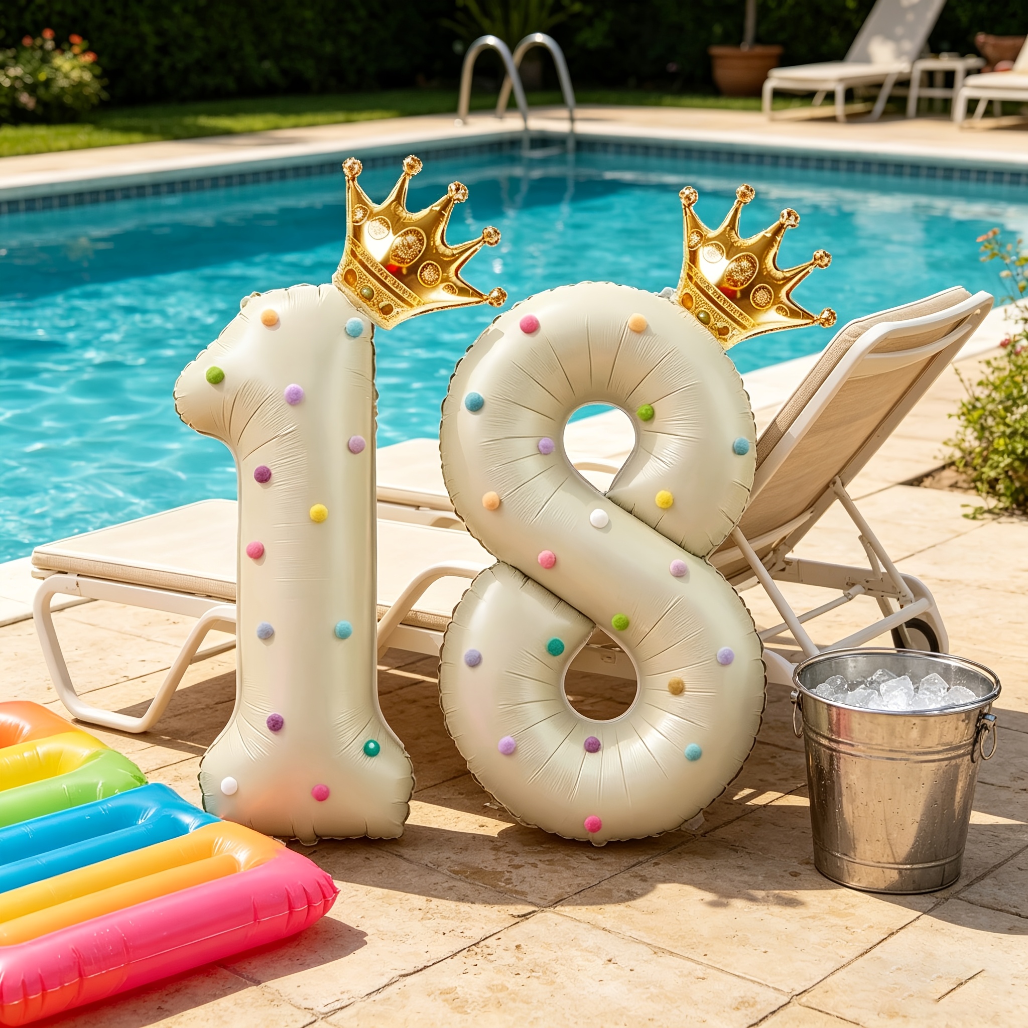 Large 40inch Cream-Colored Num - Party Event Supply Store review and price