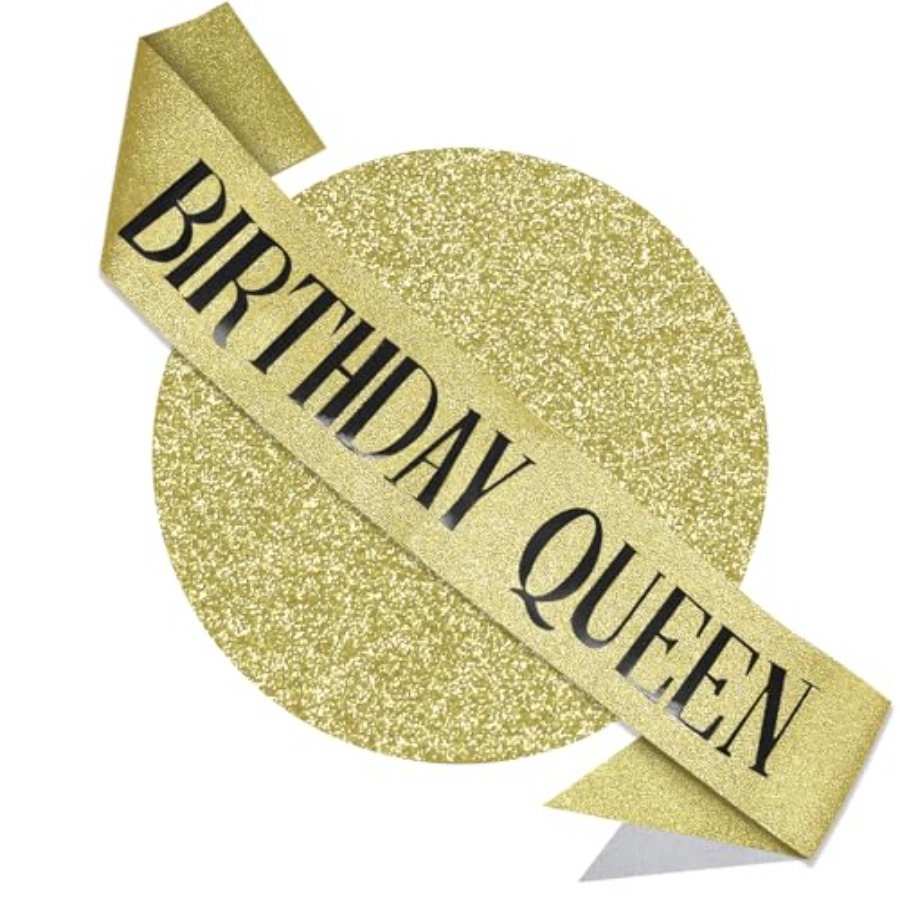 Birthday Queen Sash Glitter Go - Birthday Sash Glitter review and price