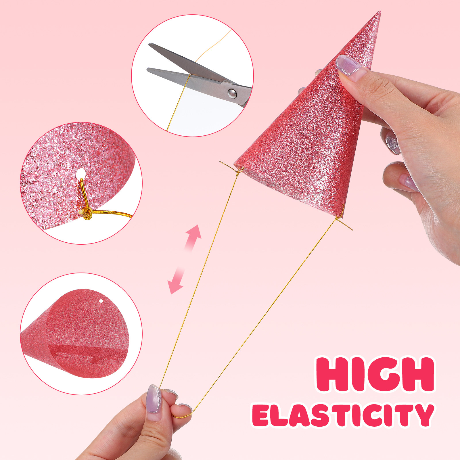 12Pcs Glitter Birthday Cone Ha - Party Hat Cone review and price