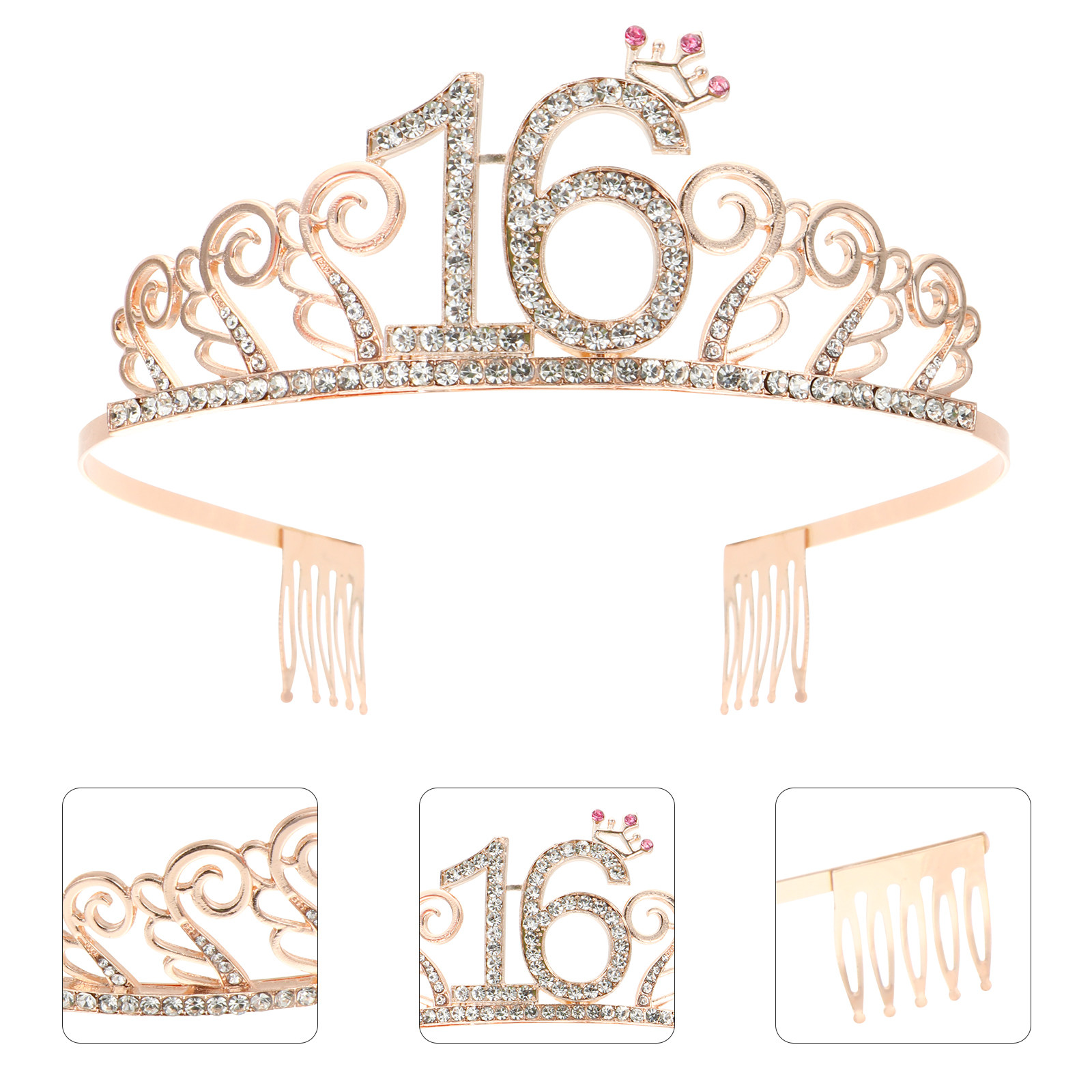2Pcs Birthday Party Crown and  - Birthday Sash Glitter review and price