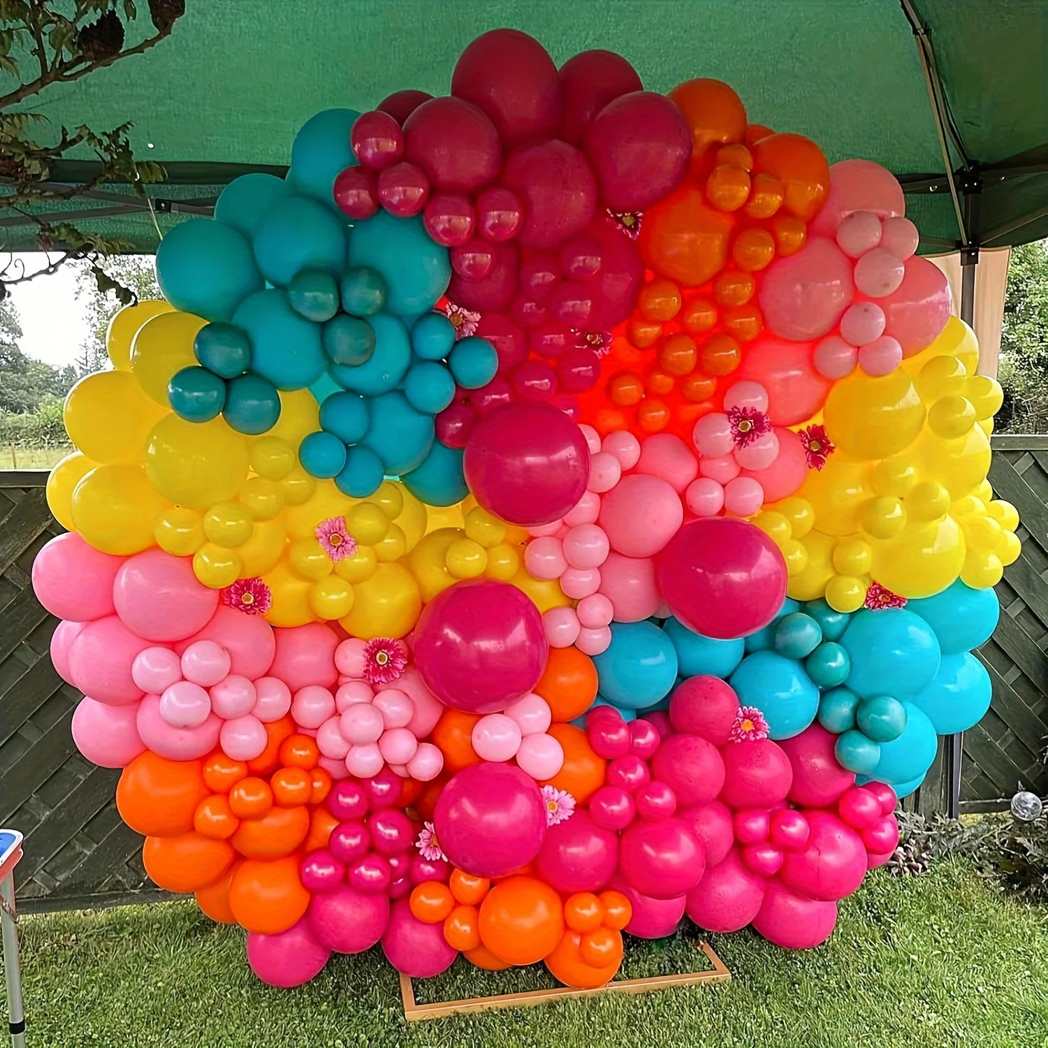 130pcs Pink Yellow Orange Ball - Balloon Arch Kit review and price