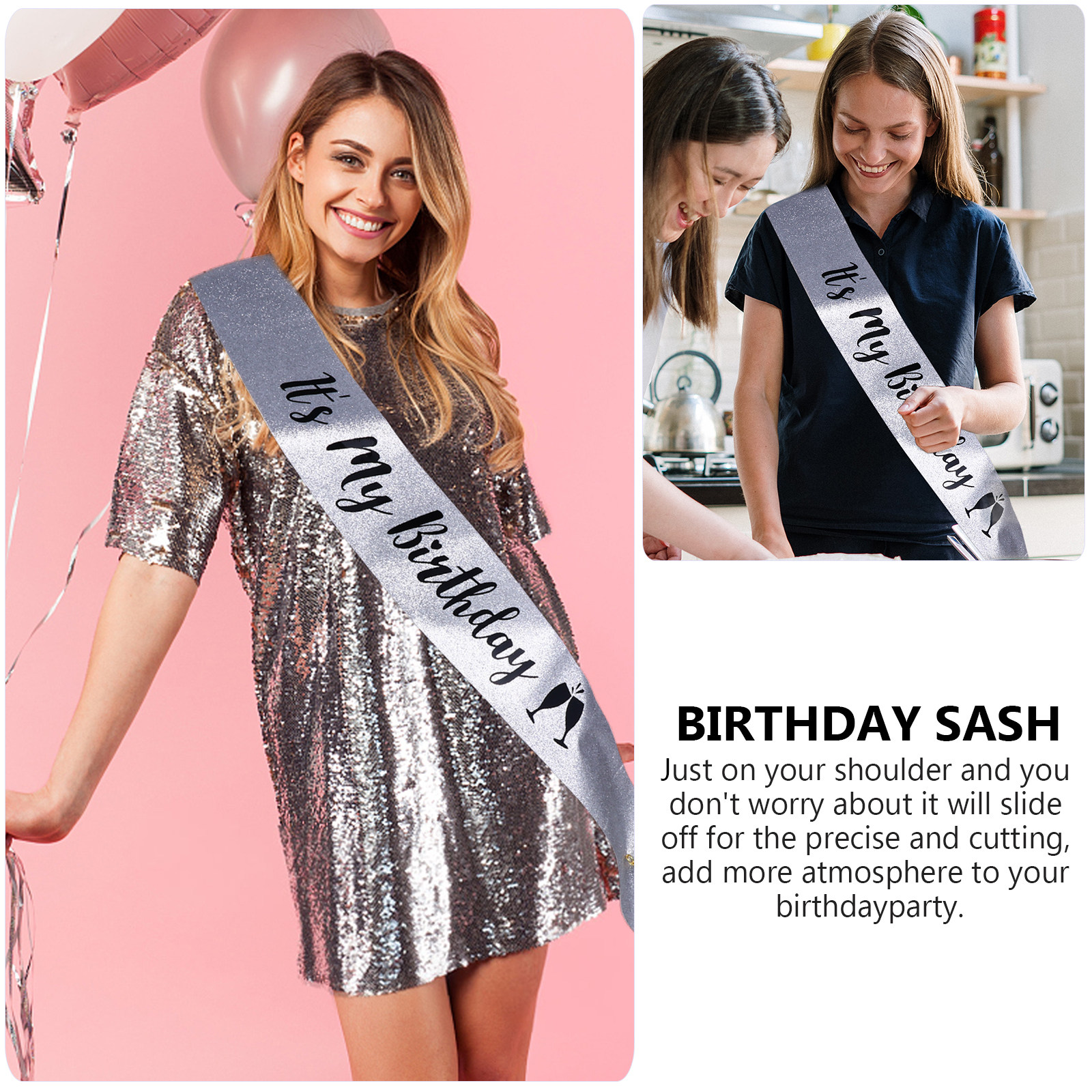 1Pcs Birthday Party Shoulder S - Birthday Sash Glitter review and price