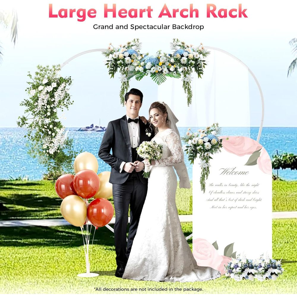 Heart-Shaped Wedding Arch Stan - Balloon Arch Kit review and price