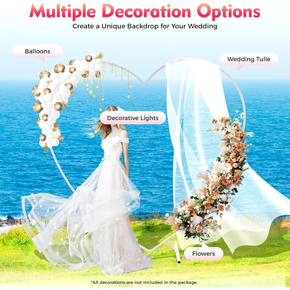 Heart-Shaped Wedding Arch Stan - Balloon Arch Kit review and price