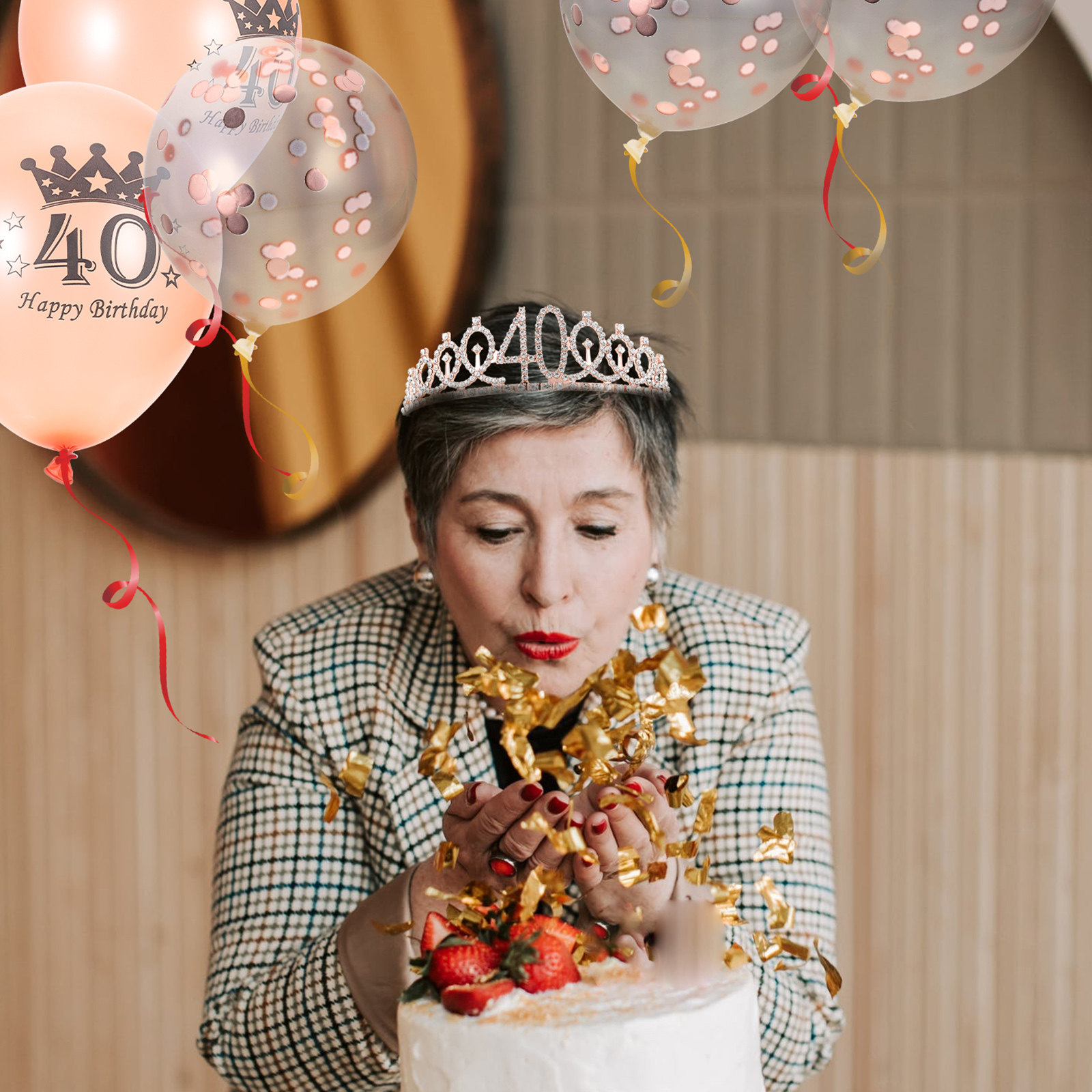 1Set Girl Birthday Crown and S - Birthday Sash Glitter review and price