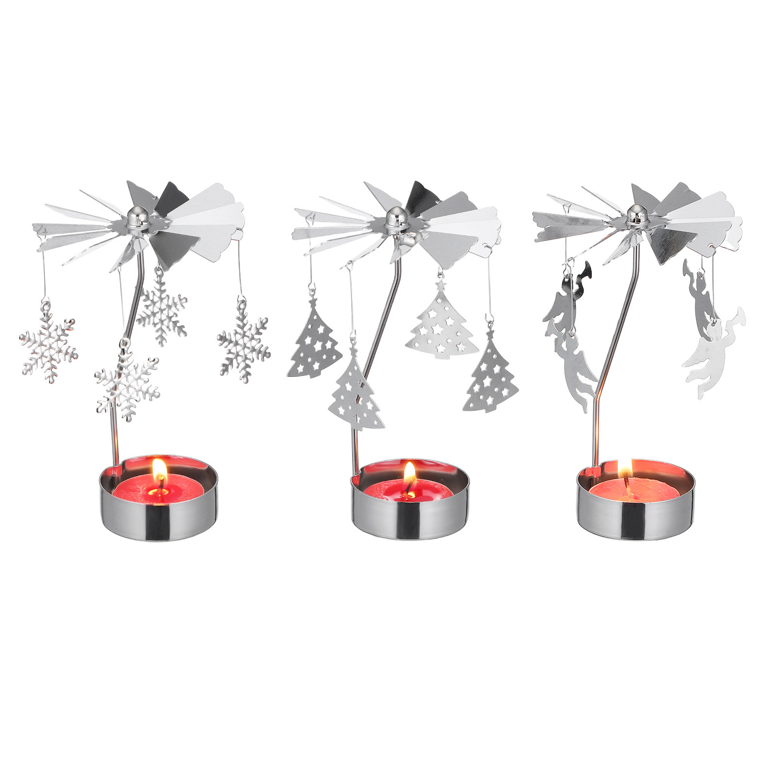 3Pcs Metal Rotating Candlehold - Centerpiece Stick review and price