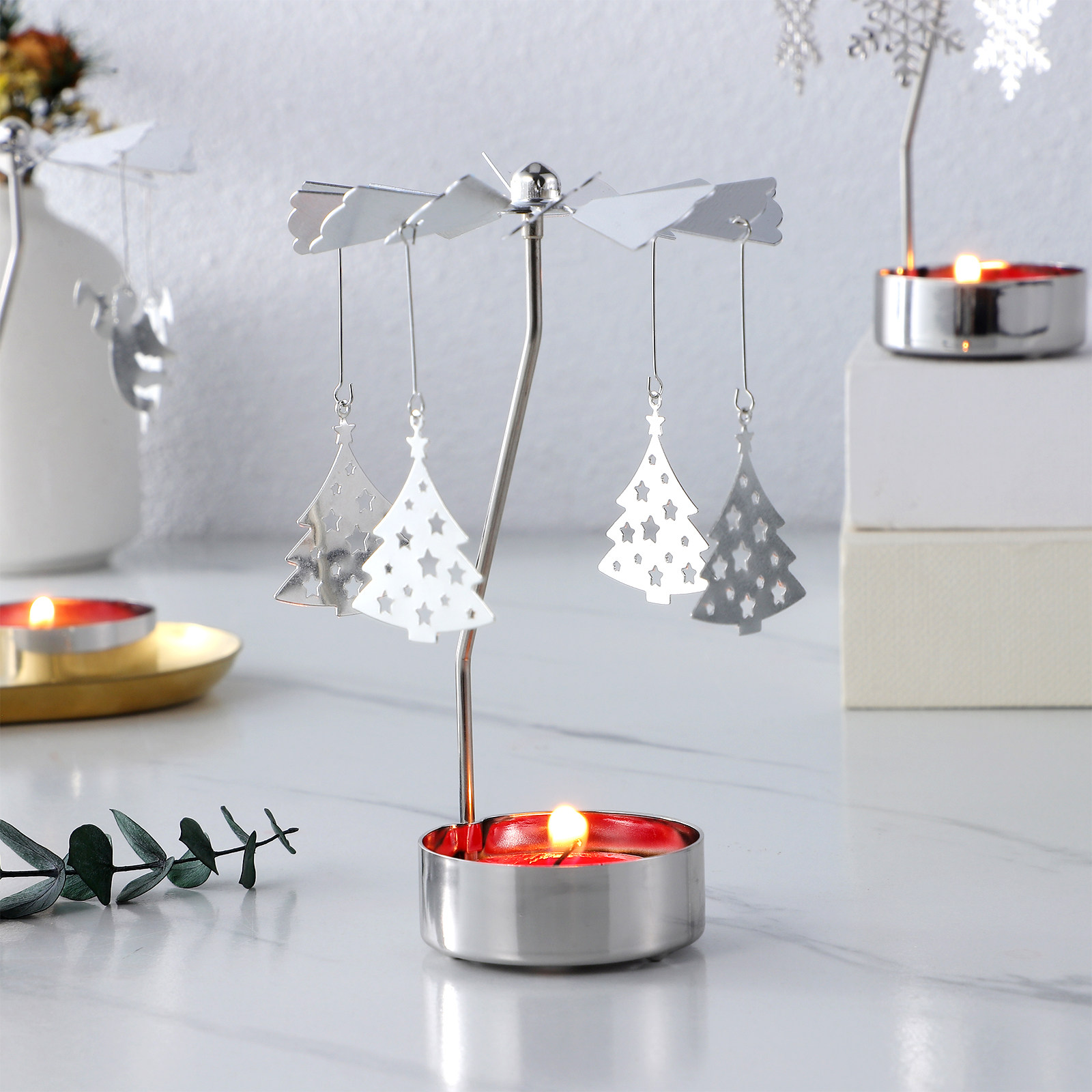 3Pcs Metal Rotating Candlehold - Centerpiece Stick review and price