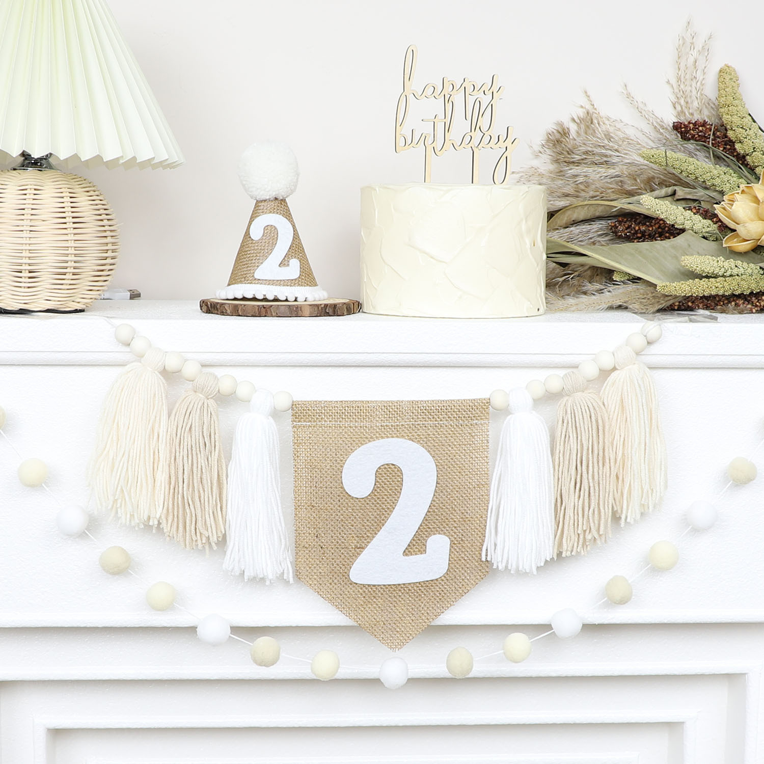 Birthday High Chair Banner Han - Party Hat Cone review and price