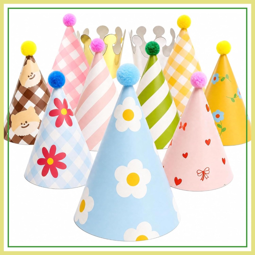 11 Pack Party Hats with Pom Po - Party Hat Cone review and price