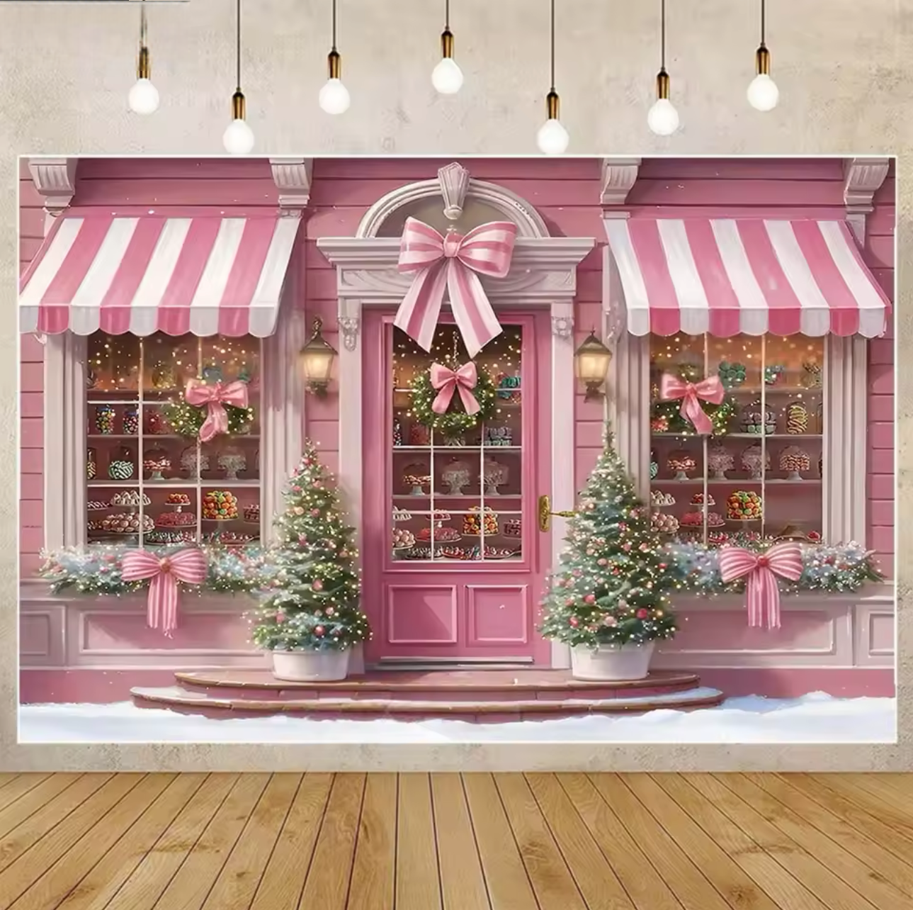 Winter Christmas Window Backgr - Party Event Supply Store review and price