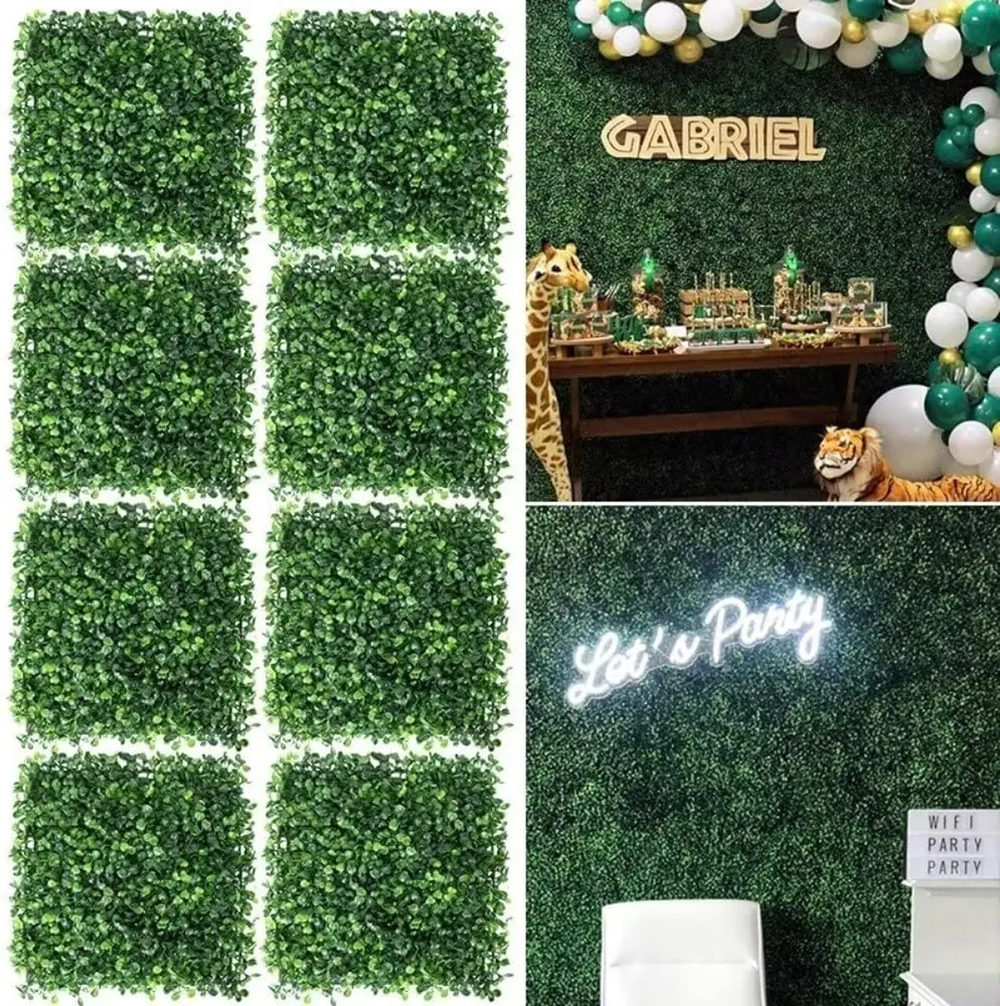10 Pcs 25 CM Artificial Eucaly - Flower Wall Panel review and price