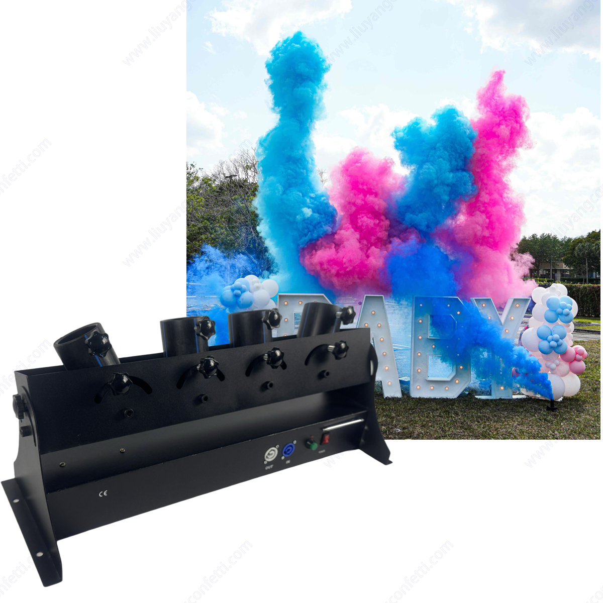 Electronic Spray Confetti Powd - Confetti Cannon Tube review and price