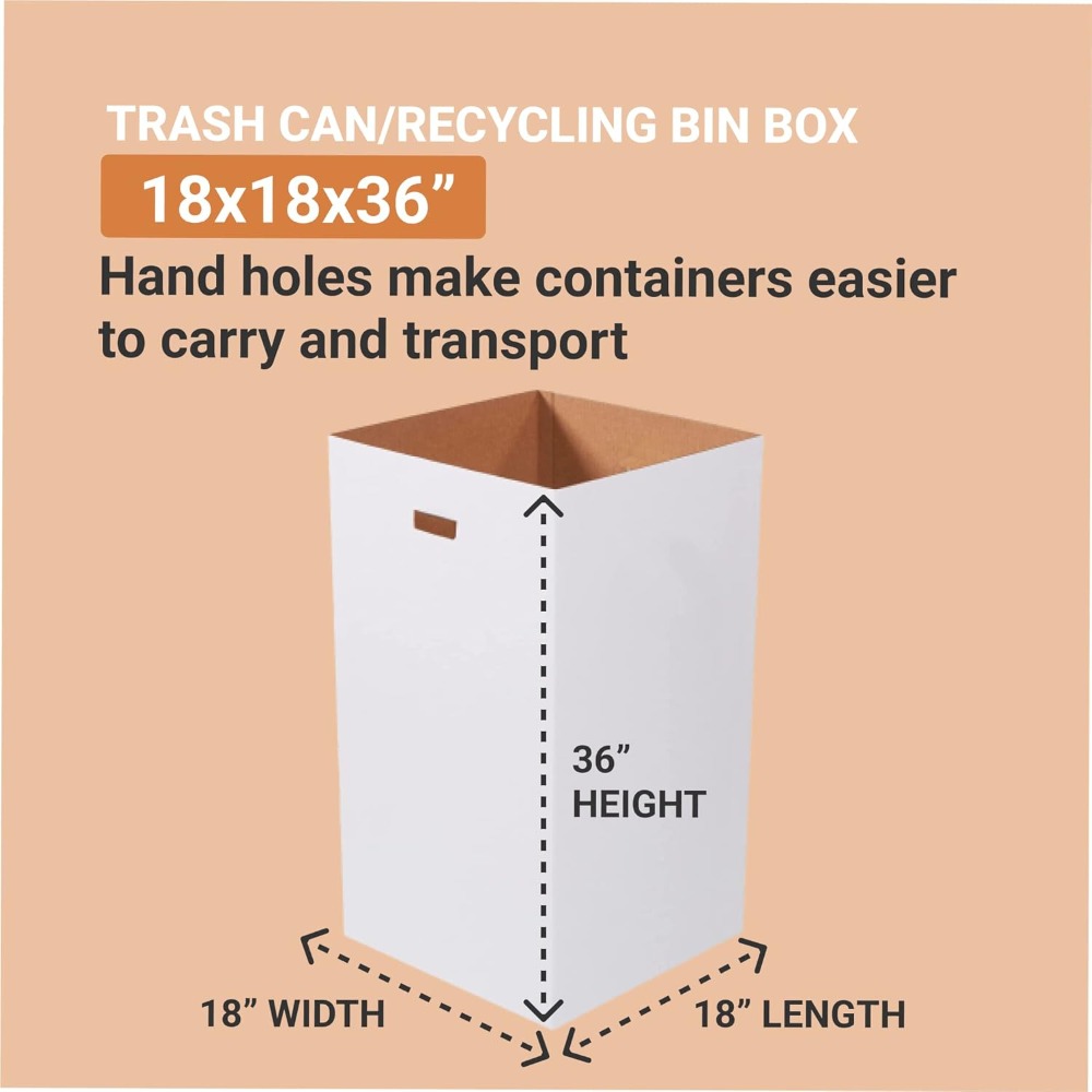 50 Gallon Cardboard Trash Cans - Event Party Box review and price