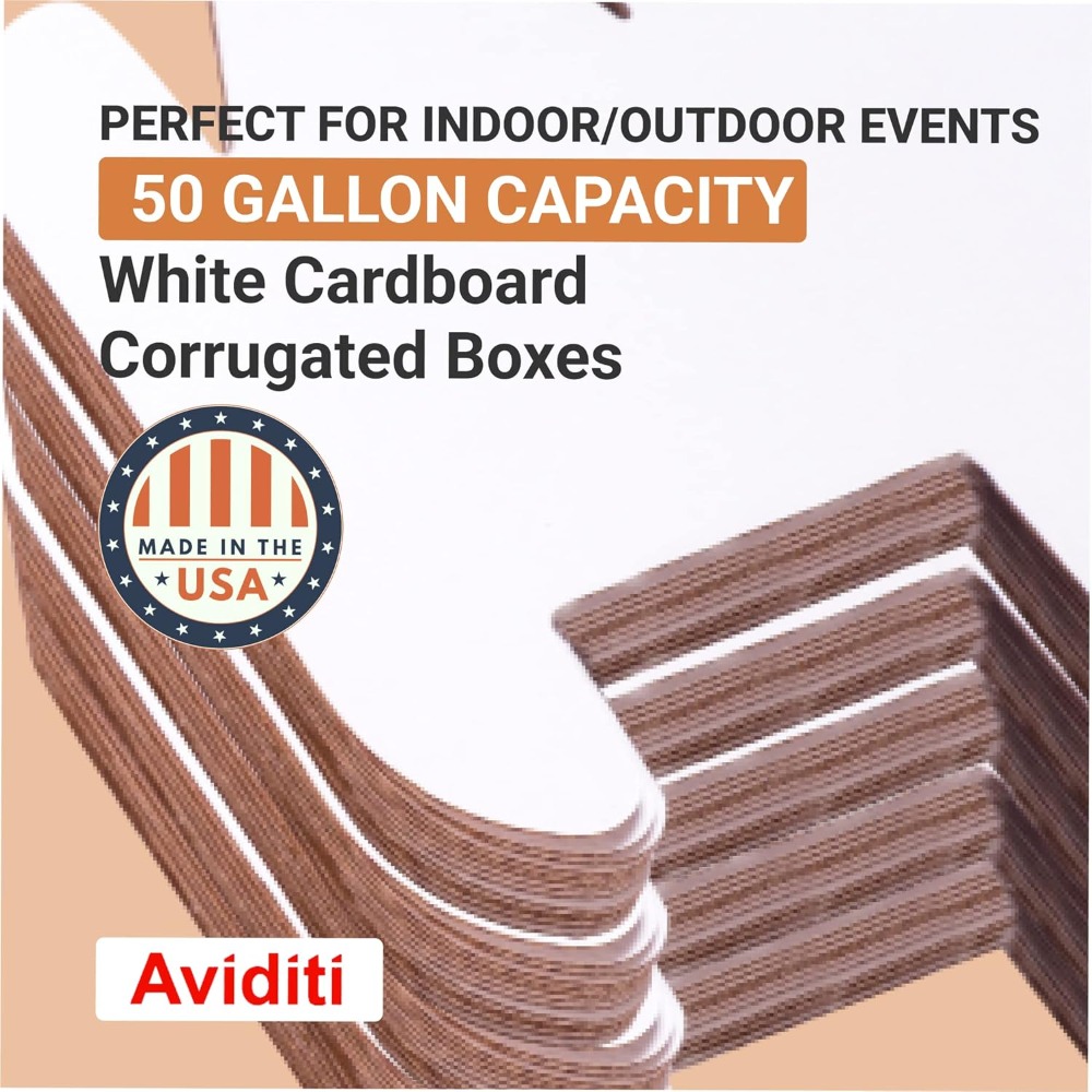 50 Gallon Cardboard Trash Cans - Event Party Box review and price