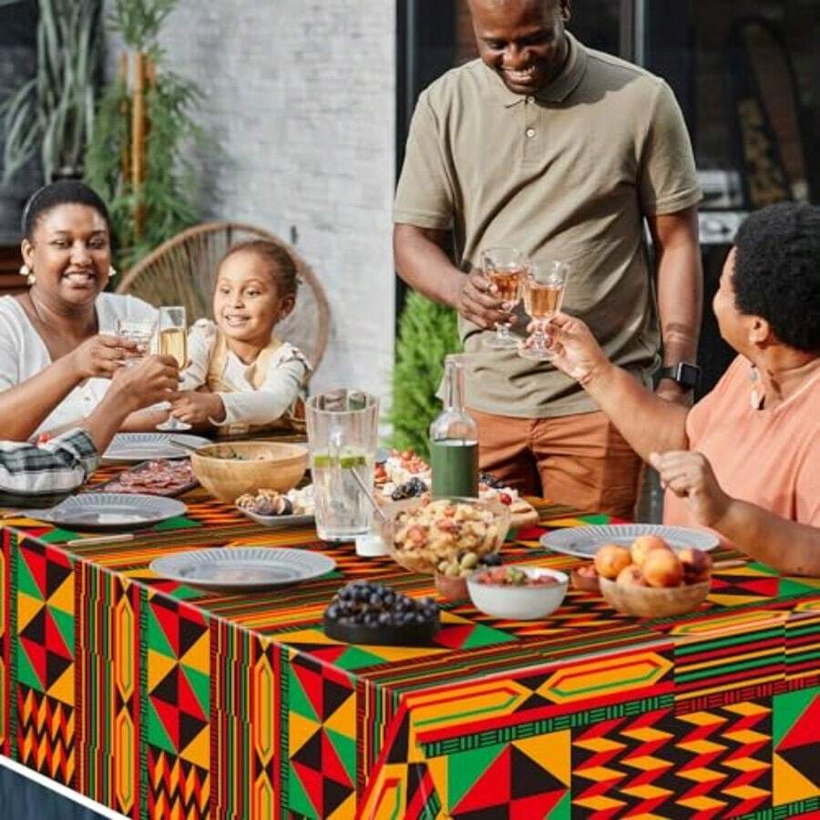 3 Packs African Print Disposab - Table Cloth Disposable review and price
