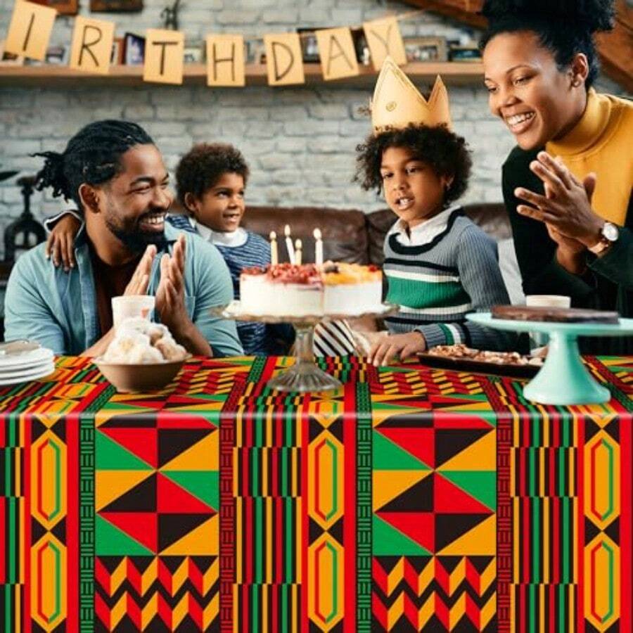3 Packs African Print Disposab - Table Cloth Disposable review and price