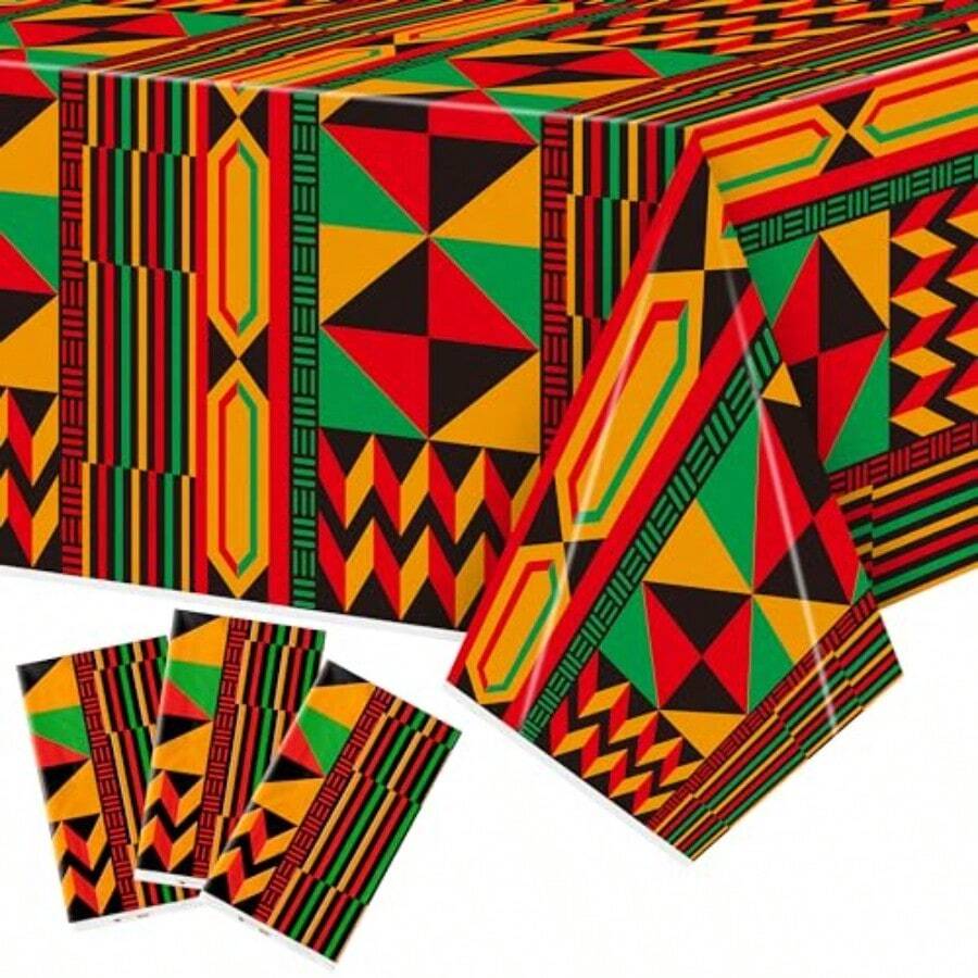 3 Packs African Print Disposab - Table Cloth Disposable review and price