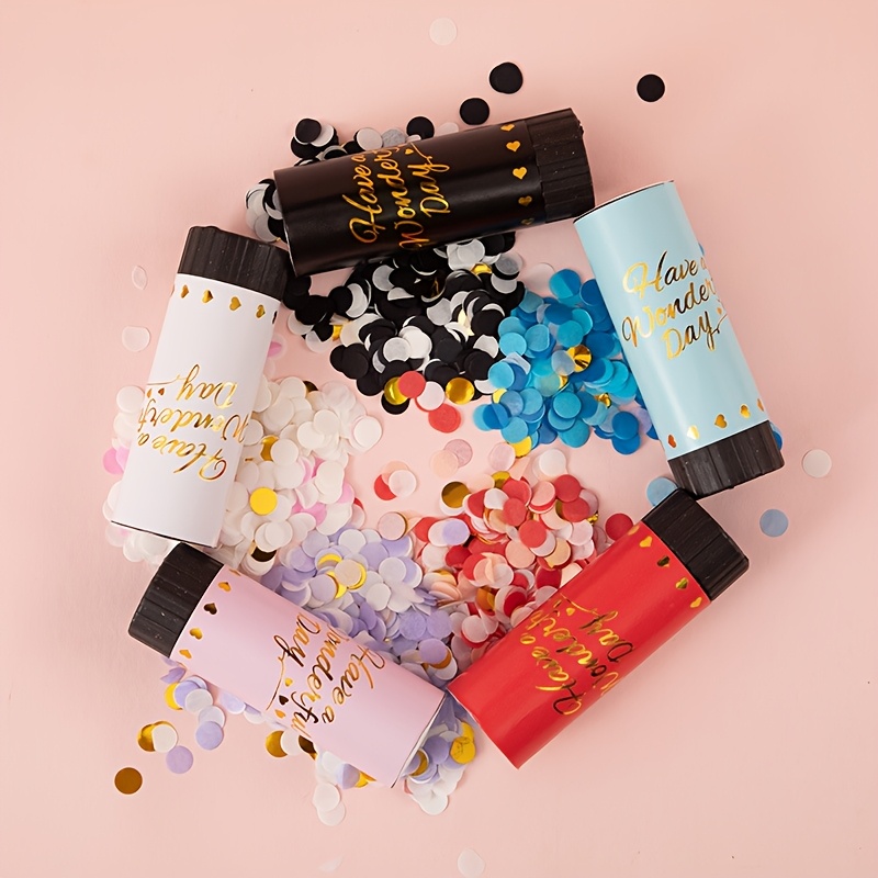 8 Colorful Confetti Hand-Twist - Confetti Cannon Tube review and price