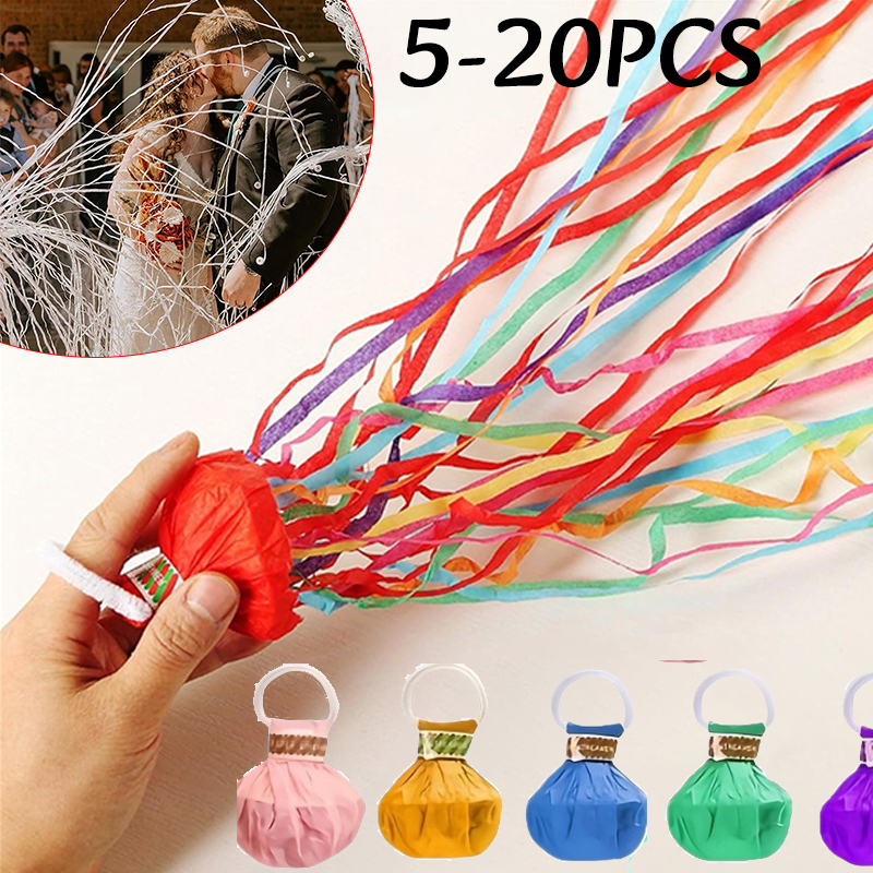 5-20pc Colorful Hand Throw Str - Confetti Cannon Tube review and price