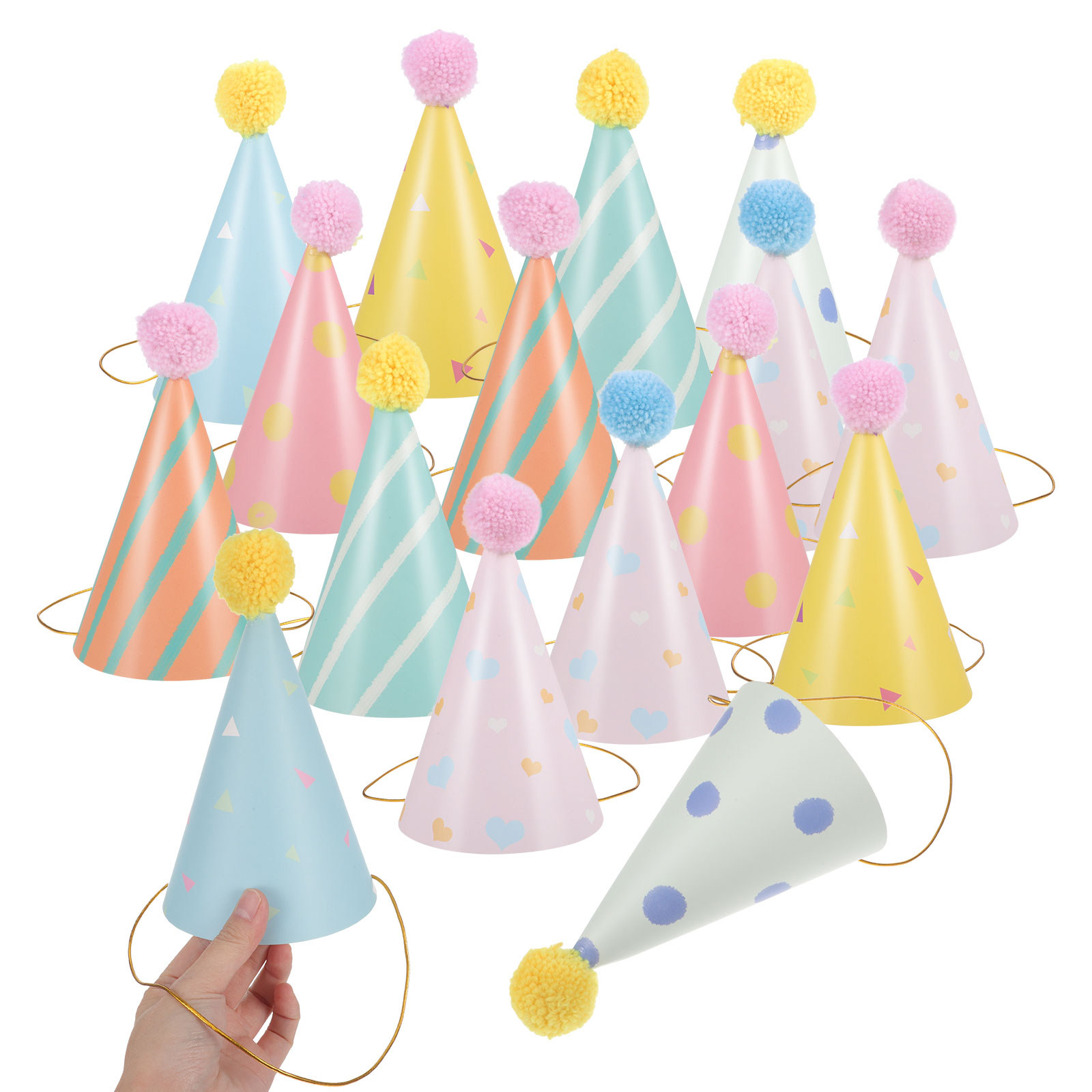 14Pcs Birthday Hats Paper Cone - Party Hat Cone review and price