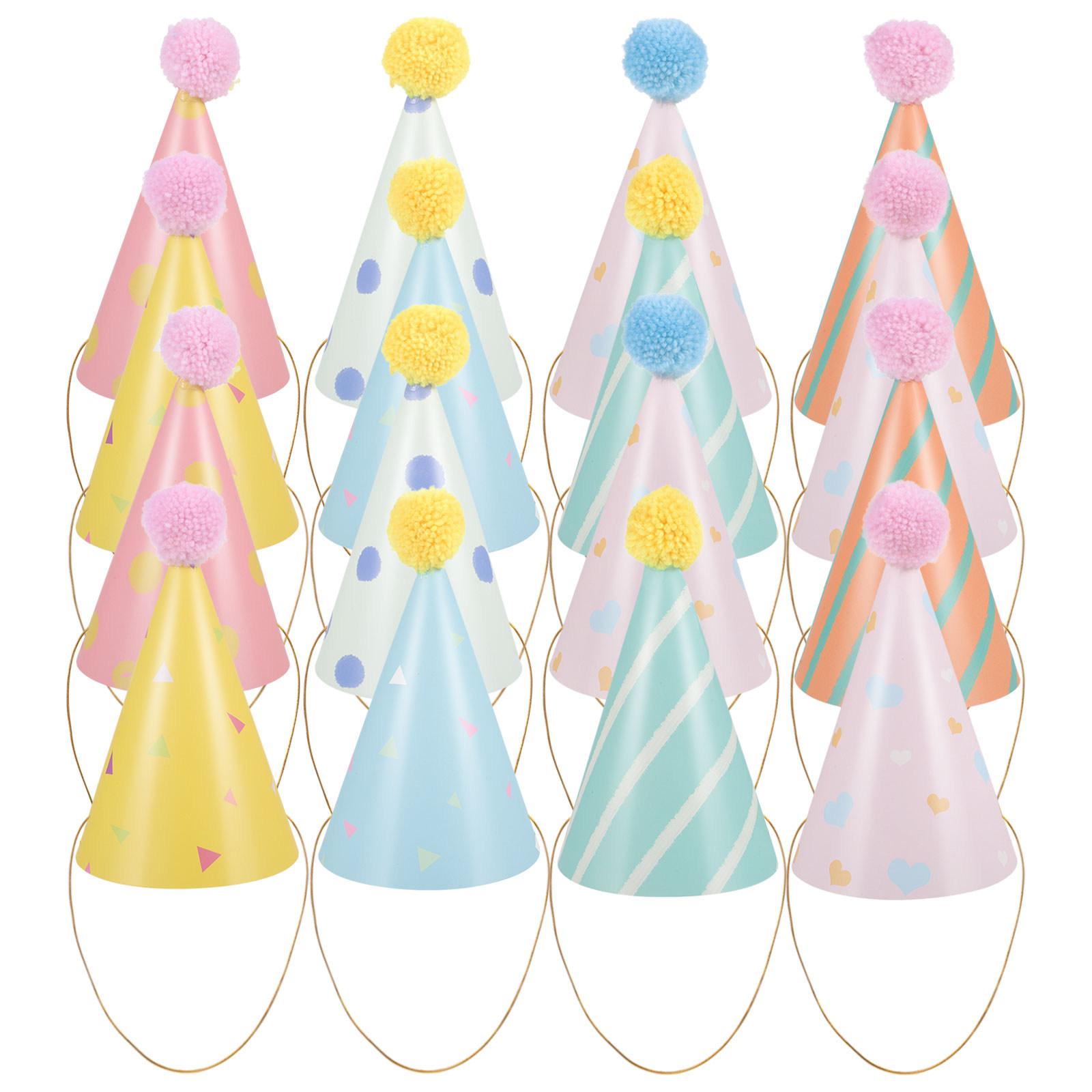 14Pcs Birthday Hats Paper Cone - Party Hat Cone review and price