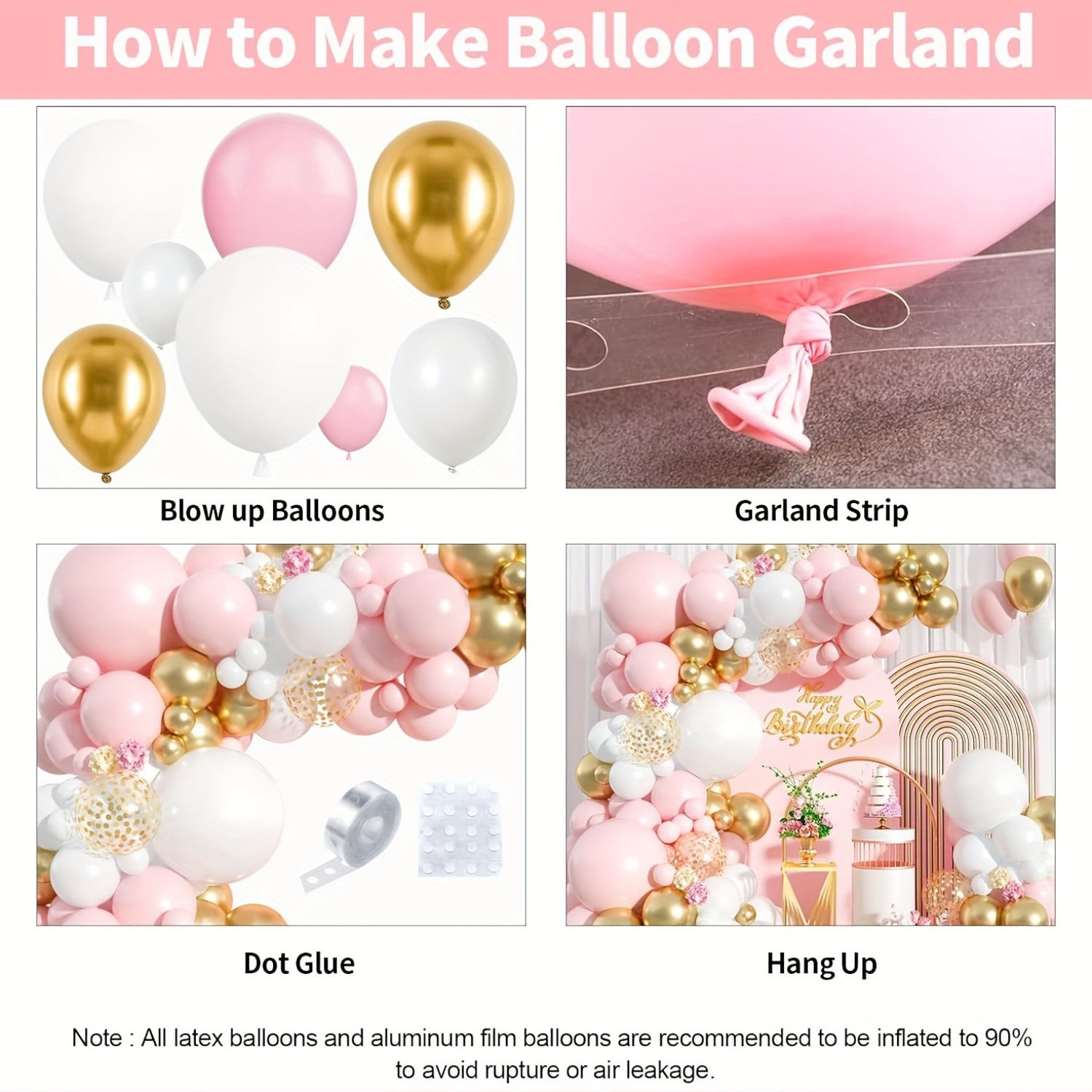 125pcs Pink & White Balloon Ar - Balloon Arch Kit review and price