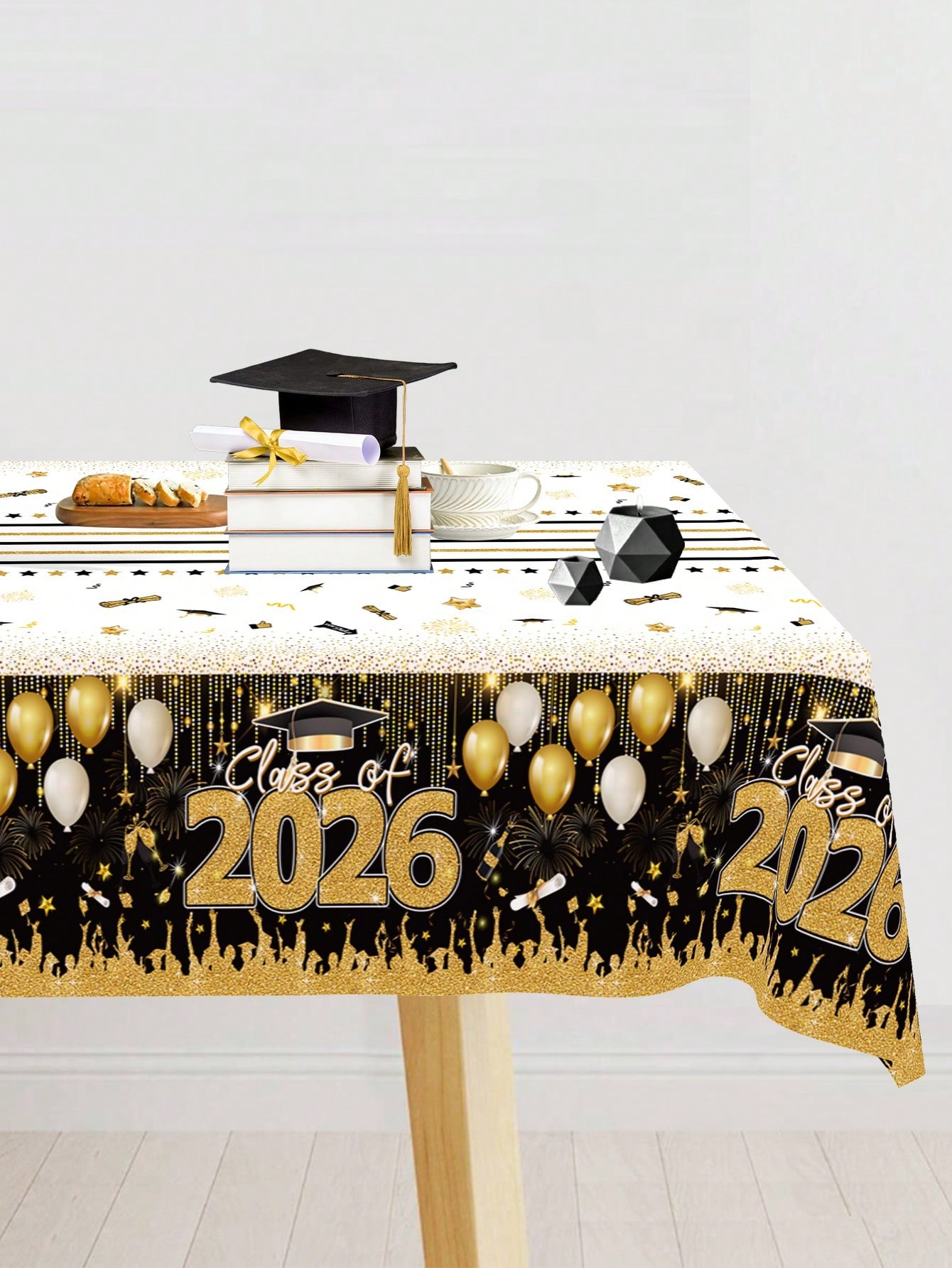 1pc Disposable Graduation Tabl - Table Cloth Disposable review and price