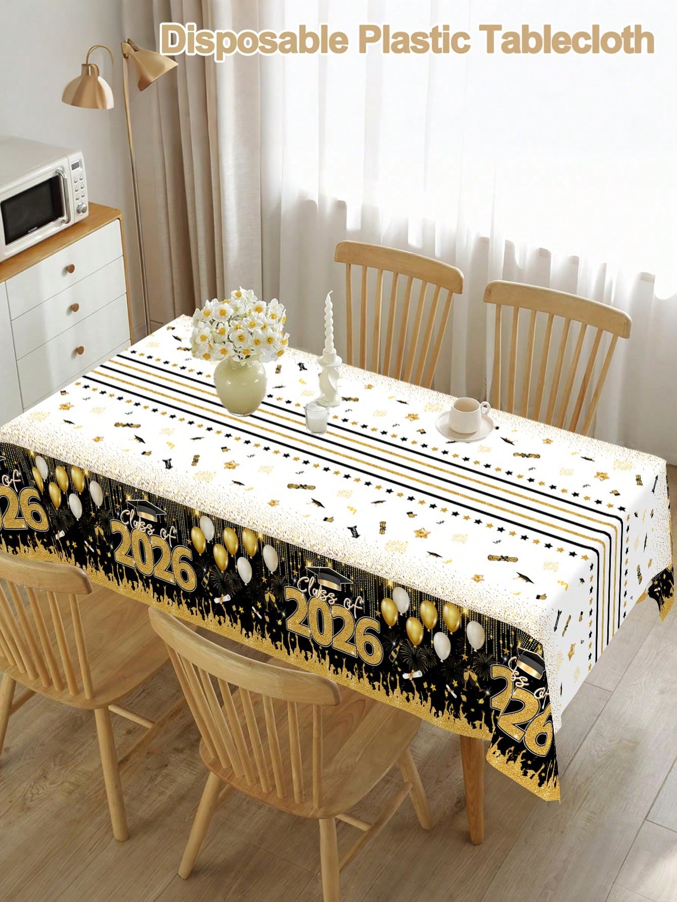1pc Disposable Graduation Tabl - Table Cloth Disposable review and price