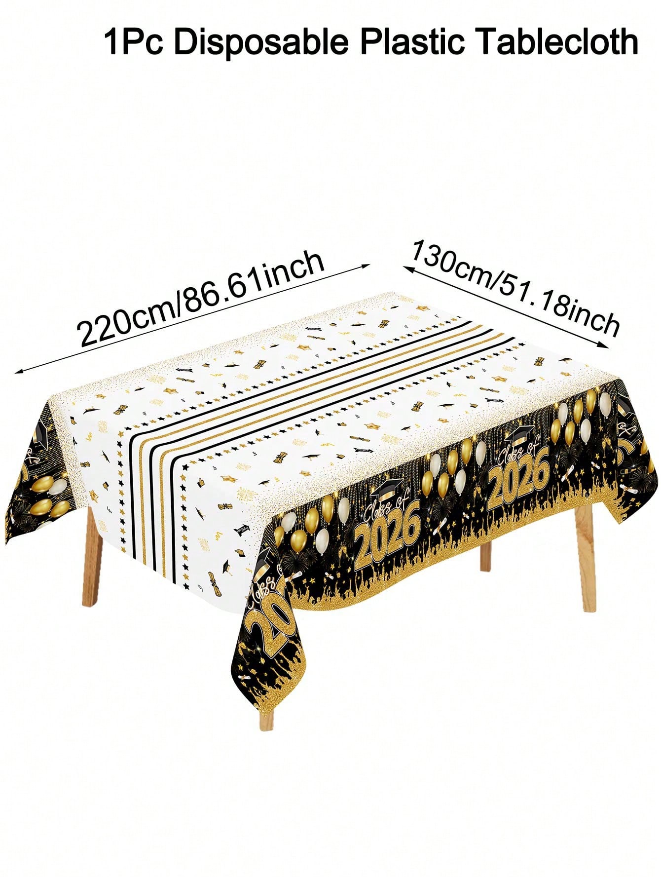 1pc Disposable Graduation Tabl - Table Cloth Disposable review and price