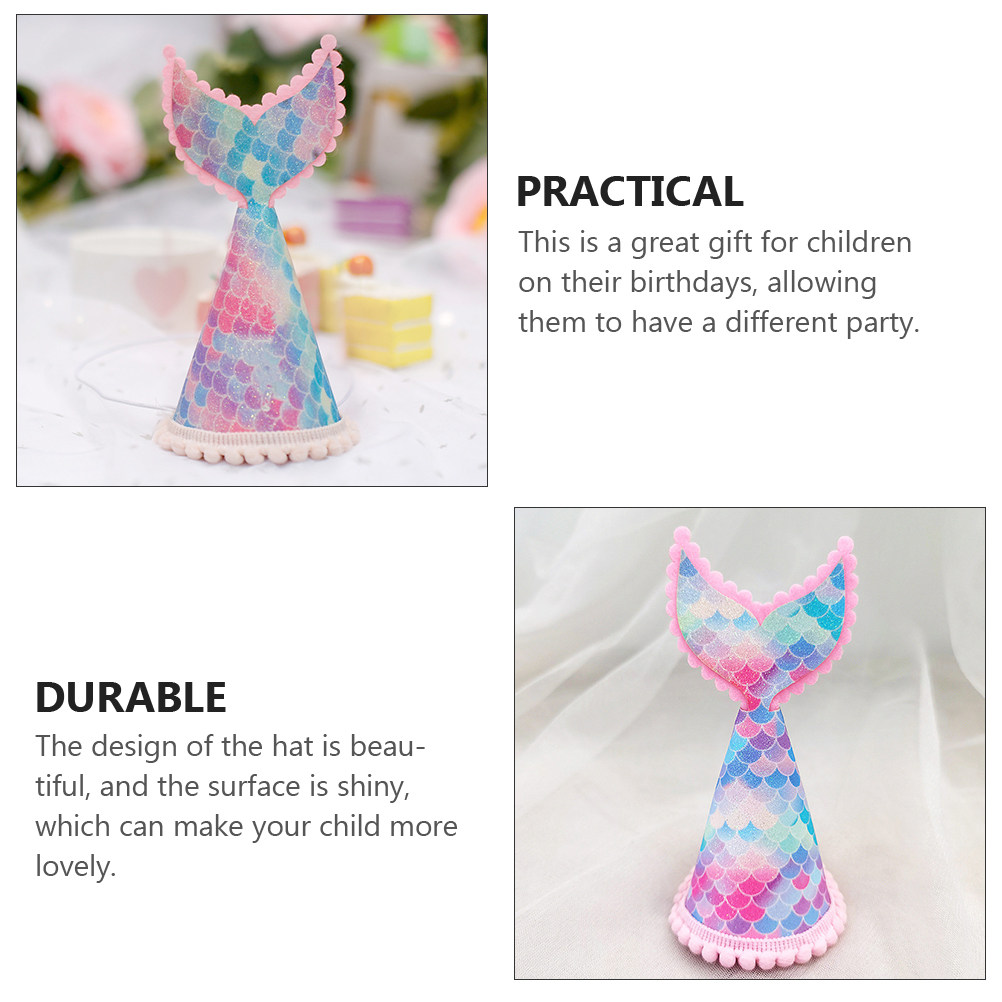 1Pcs Glitter Mermaid Tail Cone - Party Hat Cone review and price