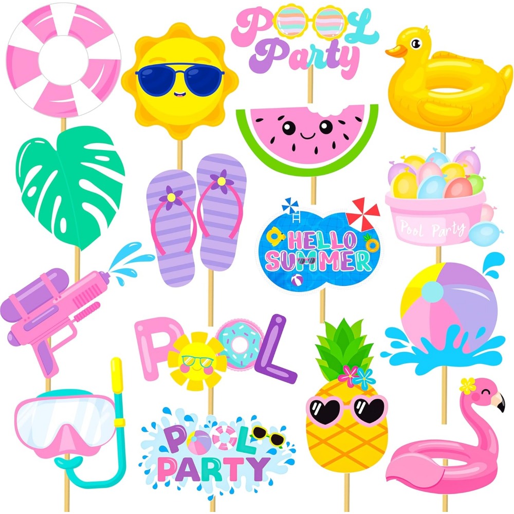 18pcs Summer Pool Party Center - Centerpiece Stick review and price