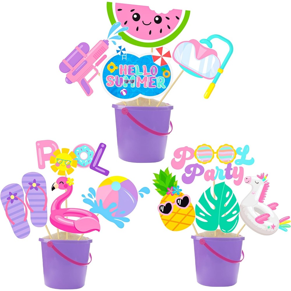 18pcs Summer Pool Party Center - Centerpiece Stick review and price